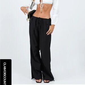 SNOW PARACHUTE PANTS BLACK